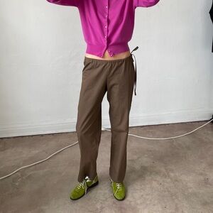 Brooke Callahan Tie Pants - Chocolate